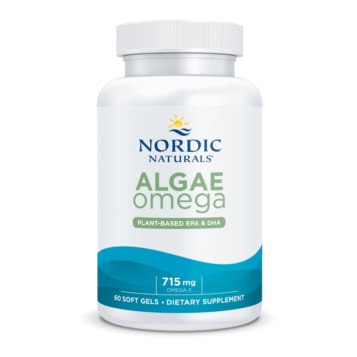 Nordic Naturals Algae Omega - 90 Soft Gels - 715 mg Omega-3 - Certified Vegan Algae Oil - Plant-Based EPA & DHA - Heart, Eye, Immune & Brain Health - Non-GMO - 45 Serving