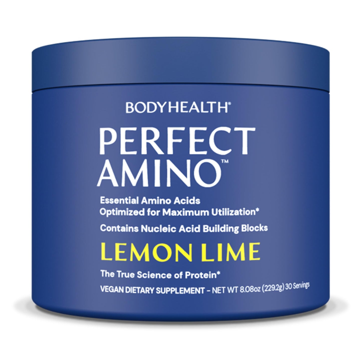 BodyHealth PerfectAmino Powder - BCAA and EAA Powder for Pre and Post Workout - Amino Acid Energy Drink for Men and Women to Support Lean Muscle and Recovery - Vanilla - 60 Servings
