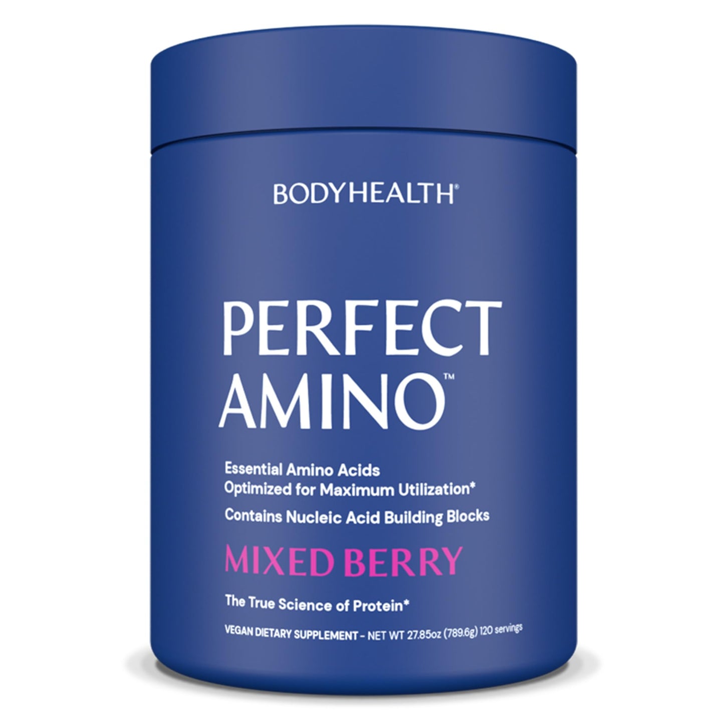 BodyHealth PerfectAmino Powder - BCAA and EAA Powder for Pre and Post Workout - Amino Acid Energy Drink for Men and Women to Support Lean Muscle and Recovery - Vanilla - 60 Servings