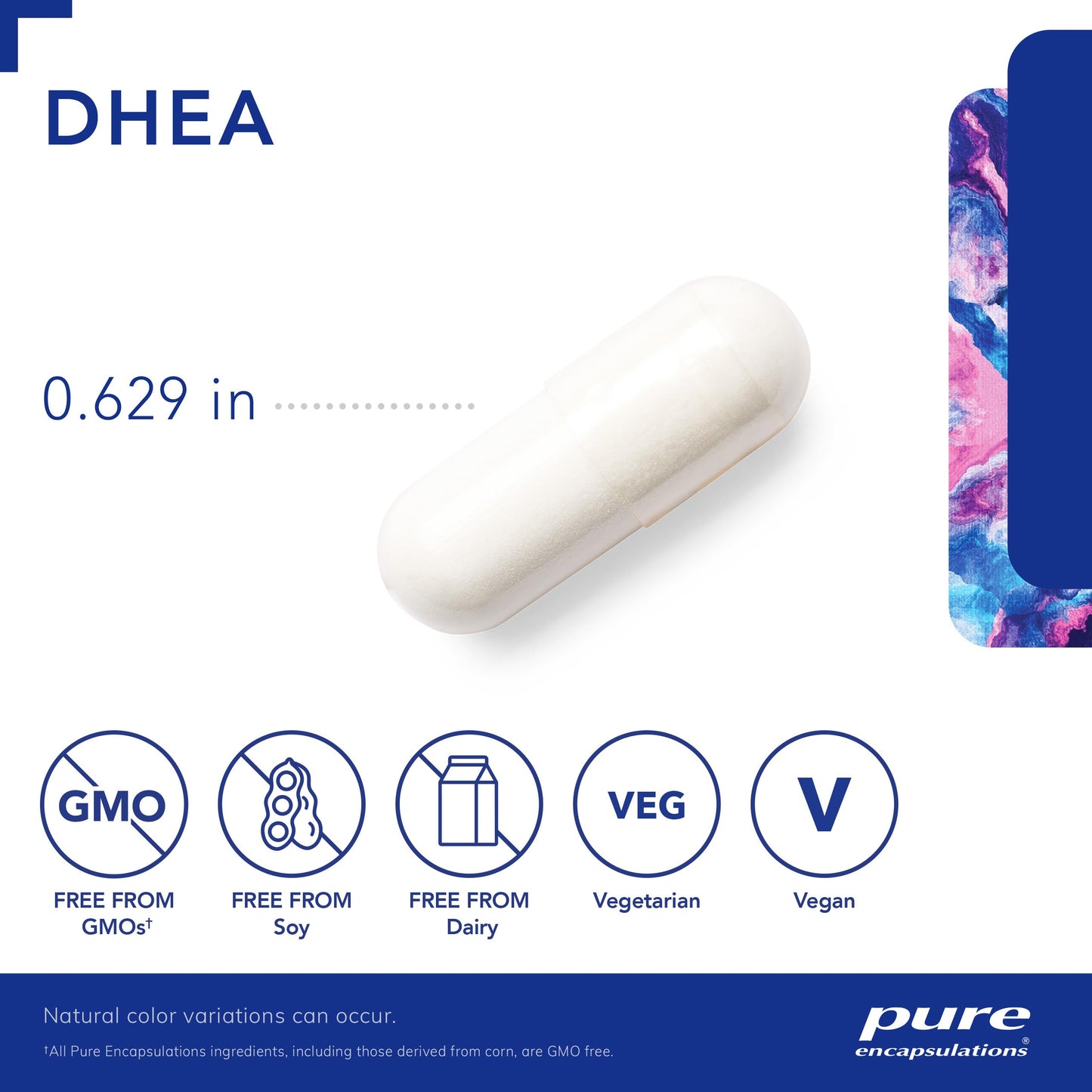 Pure Encapsulations DHEA 5 mg - Immune Support & Hormones Balance* - Micronized DHEA - Gluten Free & Vegan - 60 Capsules