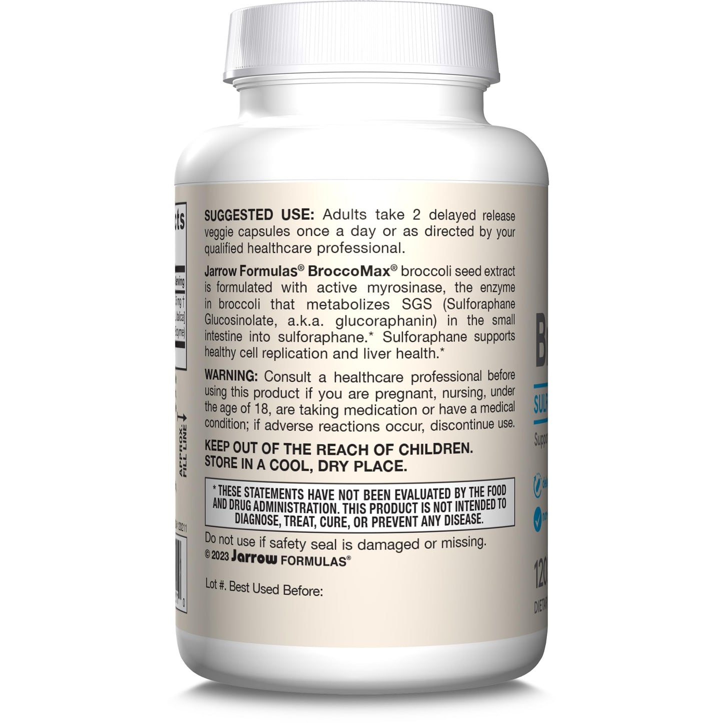 Jarrow Formulas BroccoMax Sulforaphane Generator 35mg w/Sulforaphane Glucosinolate & Myrosinase, Dietary Supplement for Liver Health Support, 60 Delayed Release Veggie Caps, 30 Day Supply(Pack of 12)