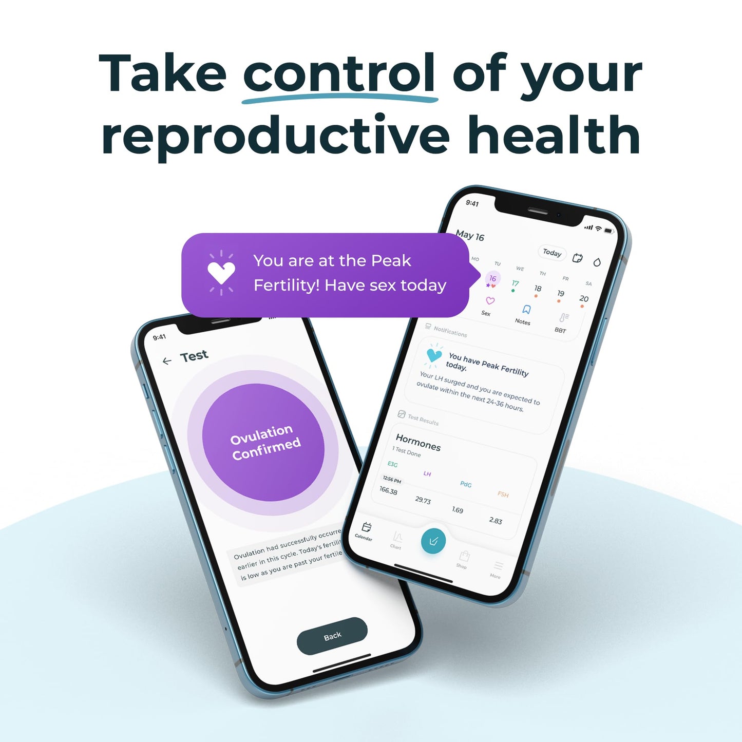 Inito Fertility Monitor & Hormone Tracker for Women | Estrogen, LH, PdG (Urine Metabolite of progesterone), FSH | Track and Confirm Ovulation | Includes 15 Strips (Compatible with iPhone 14 Pro Max)
