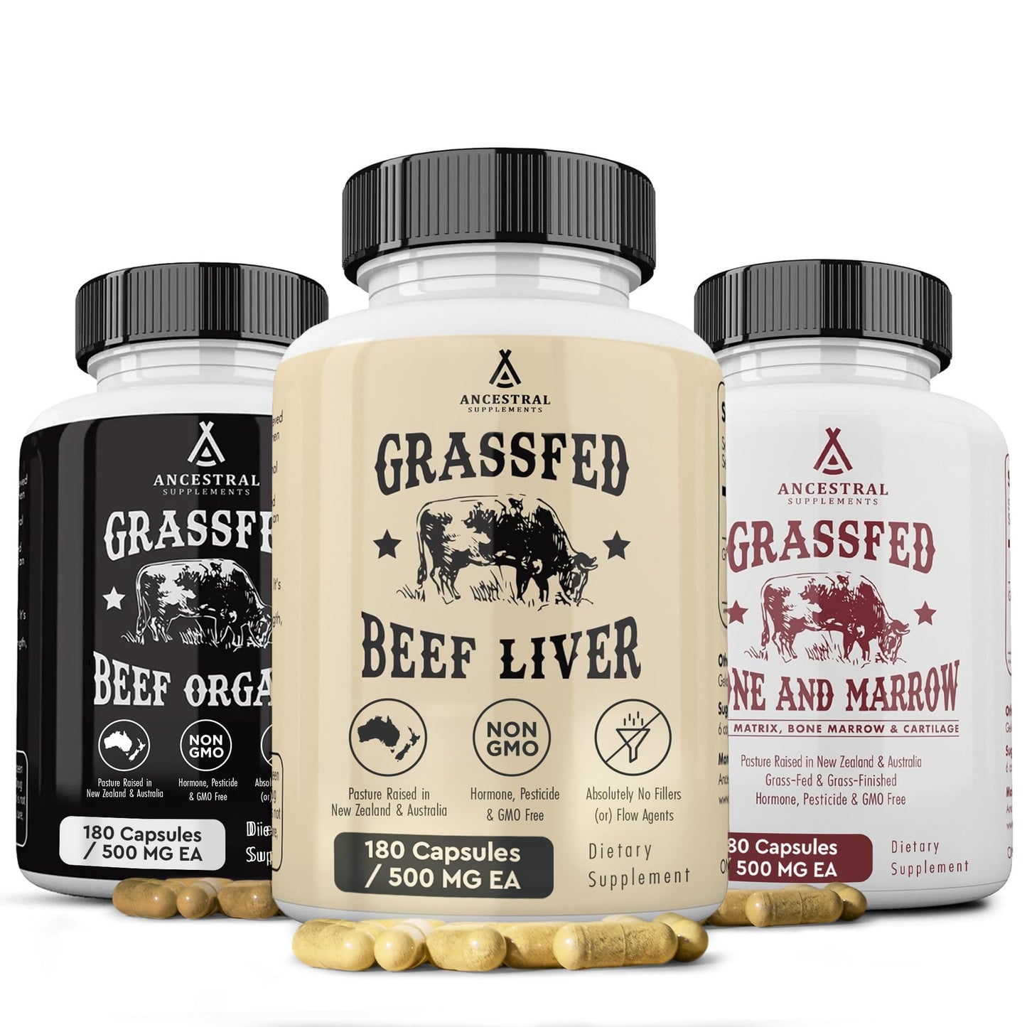 Beef Organ Supplement for Women – Supports Hormone Balance, Energy & Wellness – Grass Fed, Pasture Raised Superfood – Liver, Heart, Kidney, Bone Marrow – Collagen, CoQ10, B12 – Female Support Blend