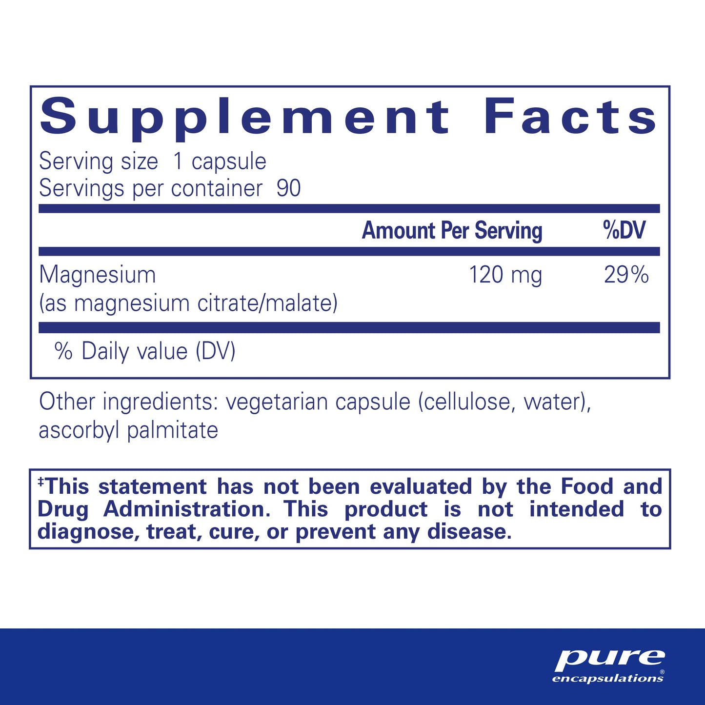 Pure Encapsulations Magnesium (Citrate/Malate) - Magnesium Supplement to Support Nutrient Utilization, Energy, Bones & Heart Health* - with Magnesium Citrate & Malate - 180 Capsules