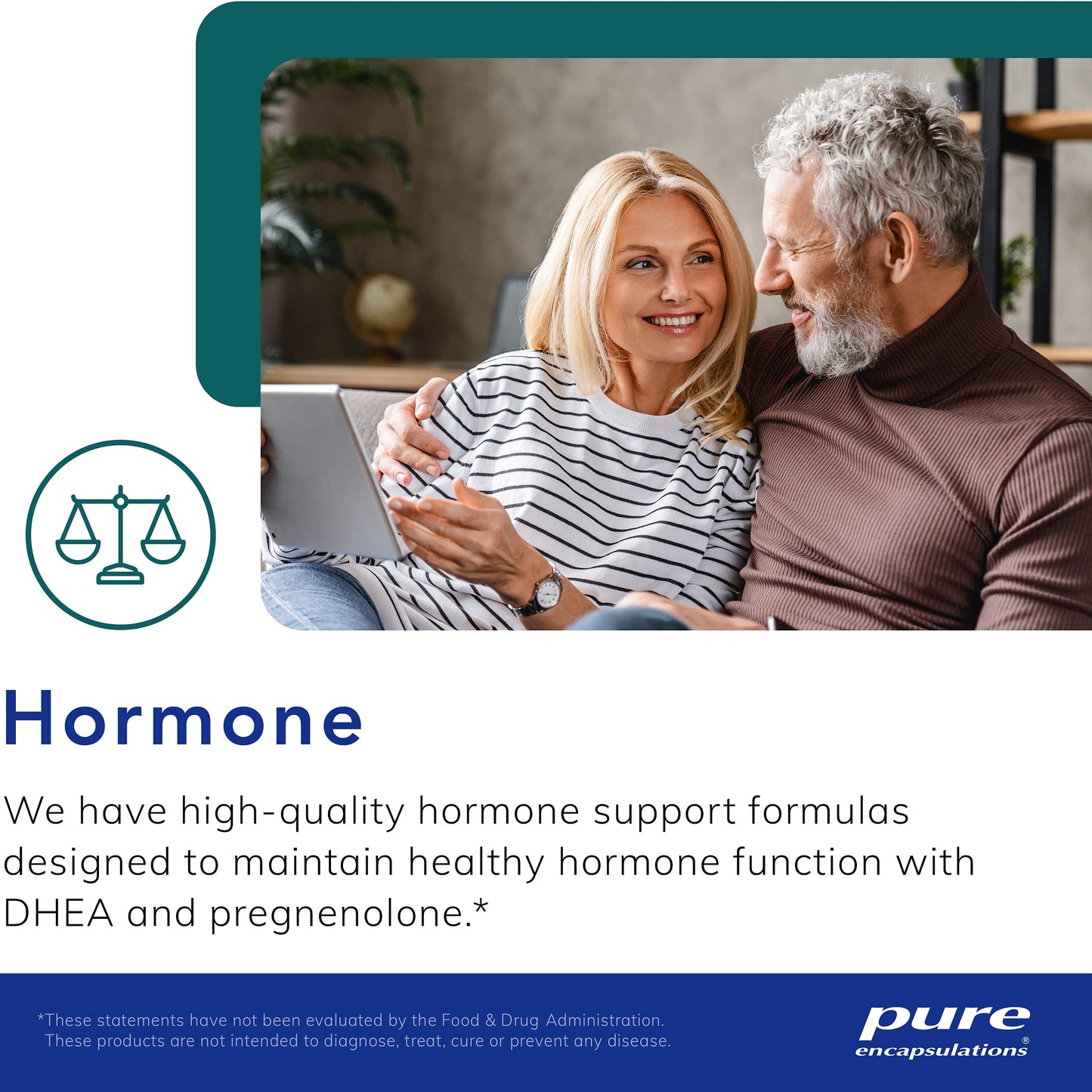 Pure Encapsulations DHEA 5 mg - Immune Support & Hormones Balance* - Micronized DHEA - Gluten Free & Vegan - 60 Capsules