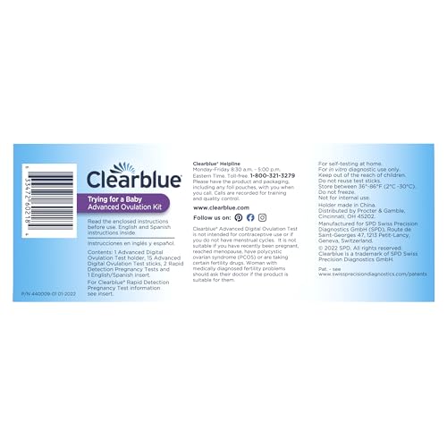 Clearblue Advanced Digital Ovulation Test Kit, 32 Ct