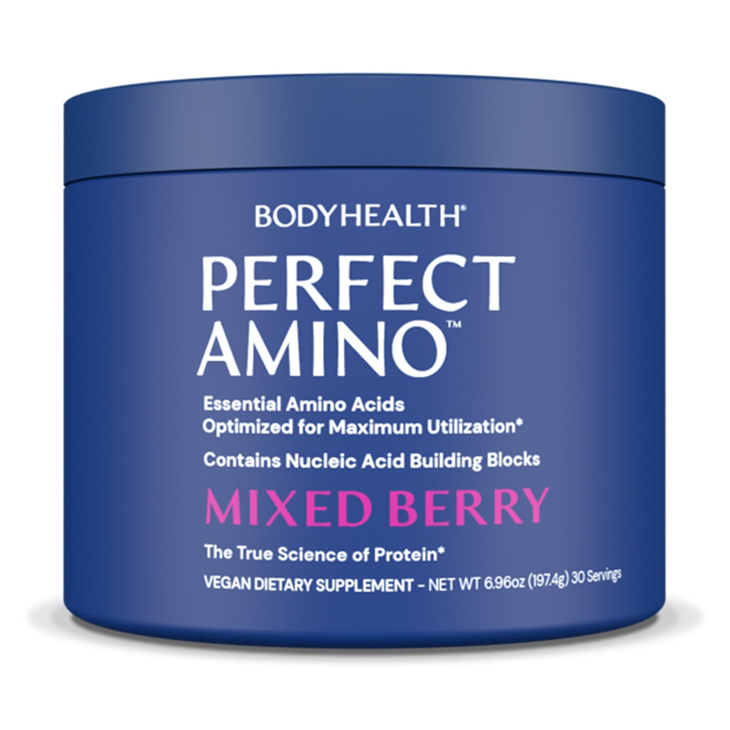 BodyHealth PerfectAmino Powder - BCAA and EAA Powder for Pre and Post Workout - Amino Acid Energy Drink for Men and Women to Support Lean Muscle and Recovery - Vanilla - 60 Servings