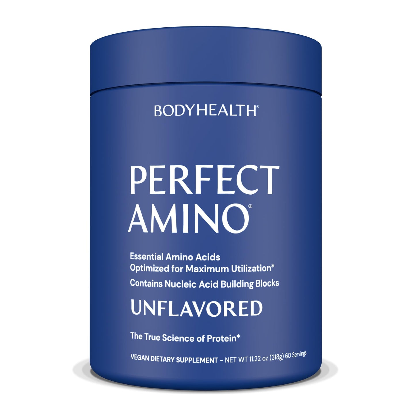 BodyHealth PerfectAmino Powder - BCAA and EAA Powder for Pre and Post Workout - Amino Acid Energy Drink for Men and Women to Support Lean Muscle and Recovery - Vanilla - 60 Servings