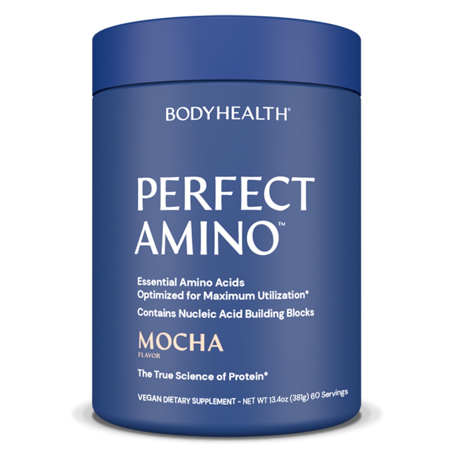 BodyHealth PerfectAmino Powder - BCAA and EAA Powder for Pre and Post Workout - Amino Acid Energy Drink for Men and Women to Support Lean Muscle and Recovery - Vanilla - 60 Servings