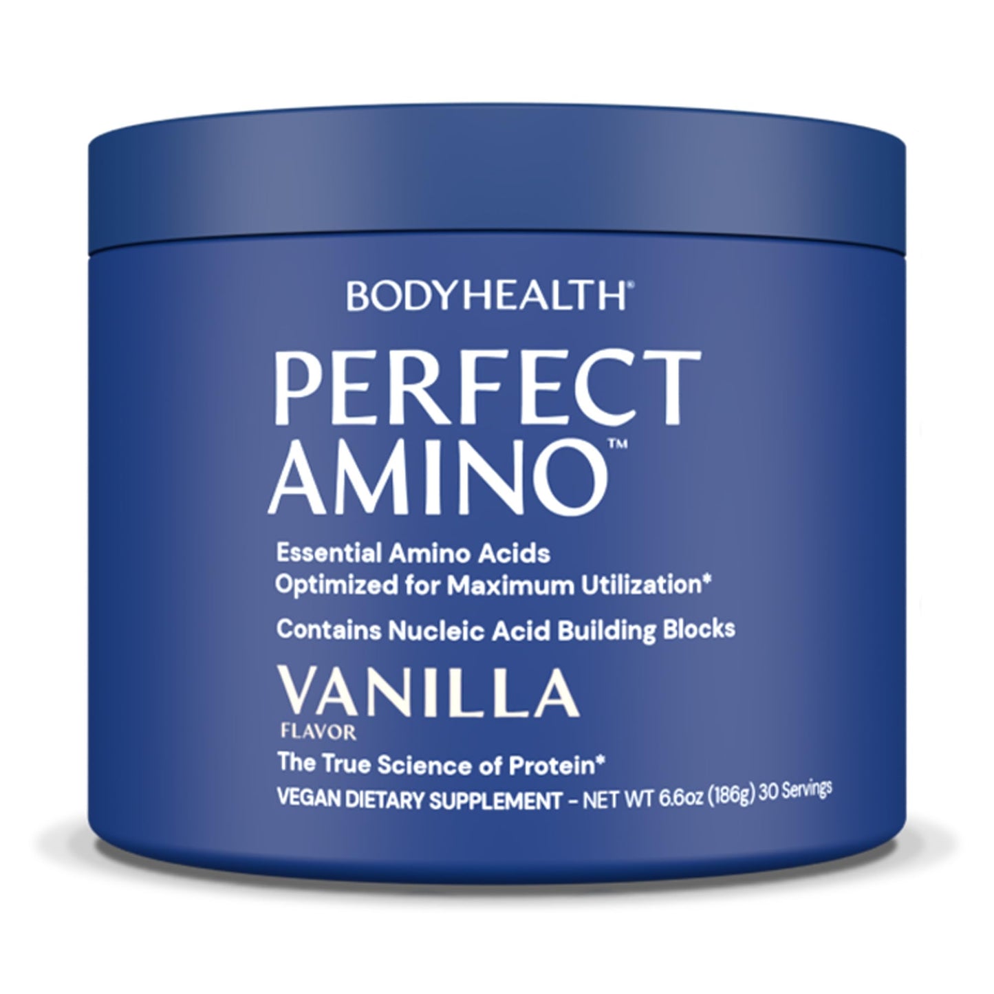 BodyHealth PerfectAmino Powder - BCAA and EAA Powder for Pre and Post Workout - Amino Acid Energy Drink for Men and Women to Support Lean Muscle and Recovery - Vanilla - 60 Servings
