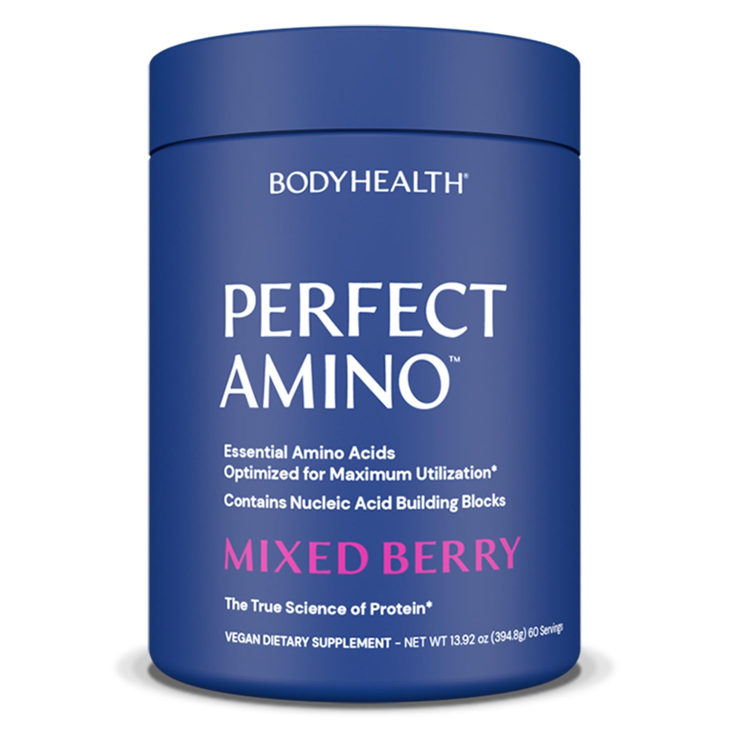 BodyHealth PerfectAmino Powder - BCAA and EAA Powder for Pre and Post Workout - Amino Acid Energy Drink for Men and Women to Support Lean Muscle and Recovery - Vanilla - 60 Servings