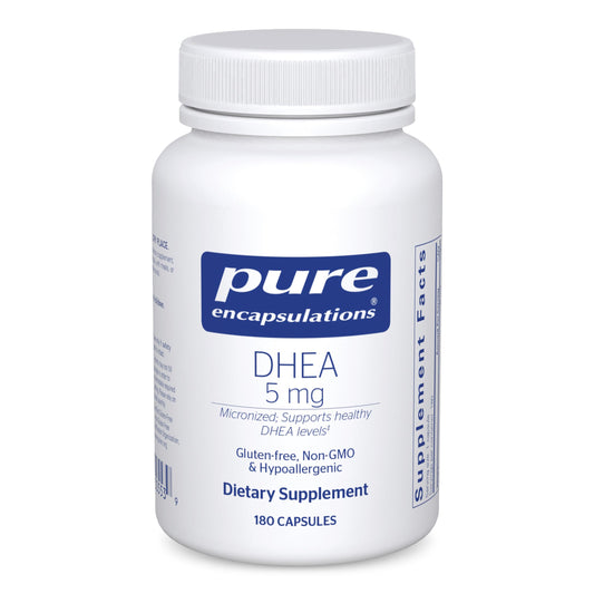 Pure Encapsulations DHEA 5 mg - Immune Support & Hormones Balance* - Micronized DHEA - Gluten Free & Vegan - 60 Capsules