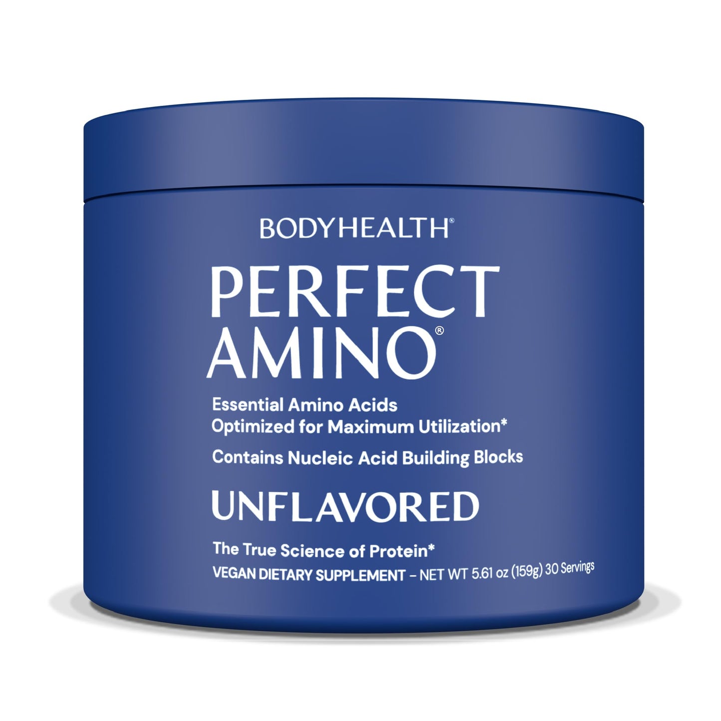 BodyHealth PerfectAmino Powder - BCAA and EAA Powder for Pre and Post Workout - Amino Acid Energy Drink for Men and Women to Support Lean Muscle and Recovery - Vanilla - 60 Servings