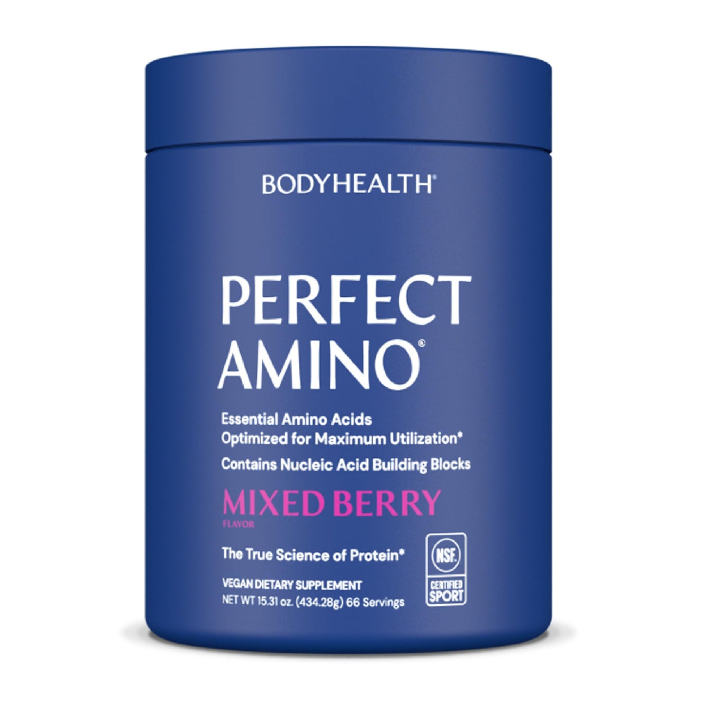 BodyHealth PerfectAmino Powder - BCAA and EAA Powder for Pre and Post Workout - Amino Acid Energy Drink for Men and Women to Support Lean Muscle and Recovery - Vanilla - 60 Servings