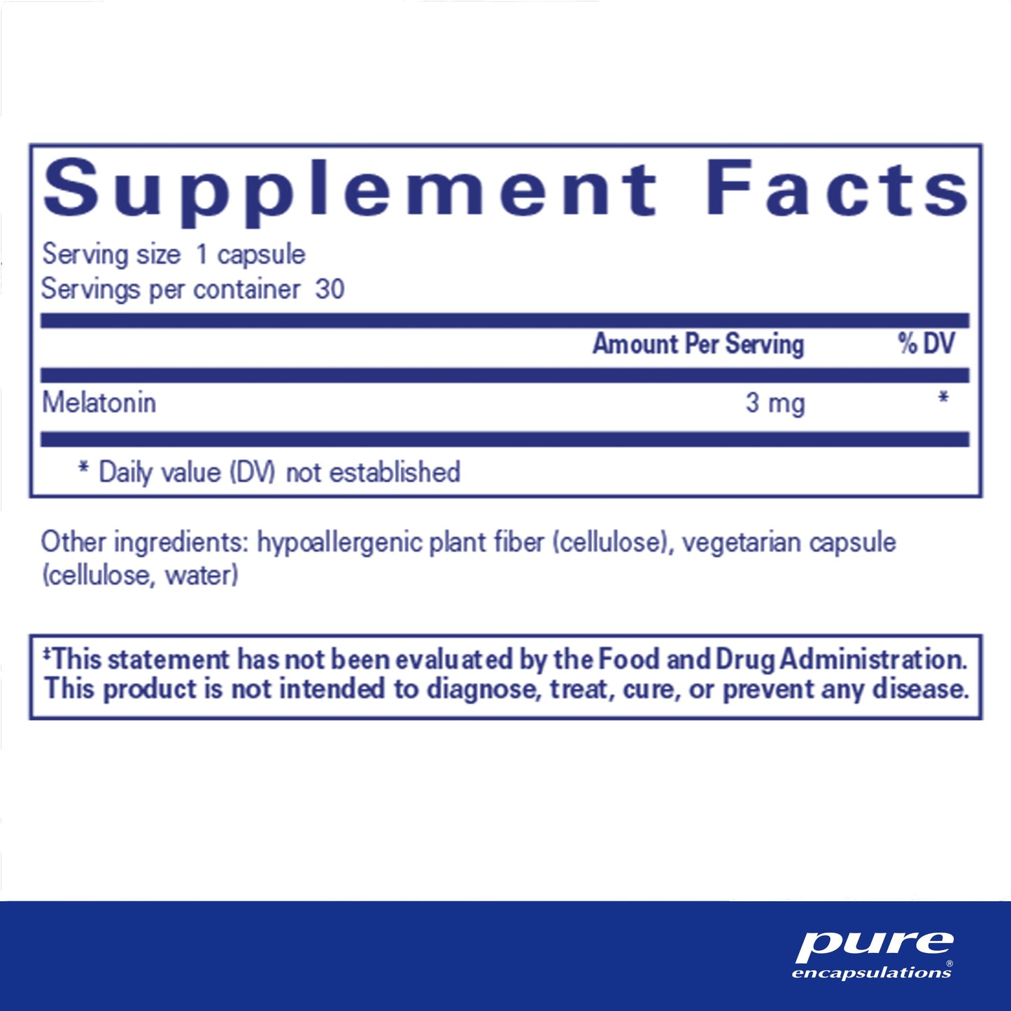 Pure Encapsulations Melatonin 3 mg - Antioxidant Supplement to Support Natural Sleeping & Relief of Occasional Sleeplessness - for Natural Sleep Support* - 180 Capsules