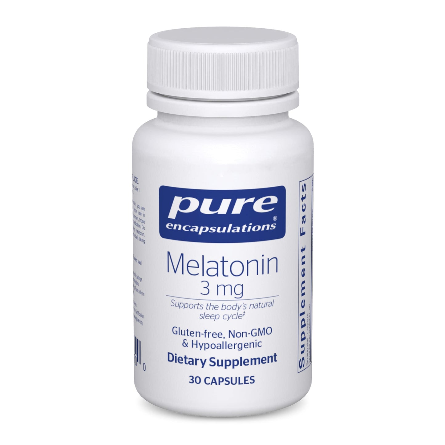 Pure Encapsulations Melatonin 3 mg - Antioxidant Supplement to Support Natural Sleeping & Relief of Occasional Sleeplessness - for Natural Sleep Support* - 180 Capsules