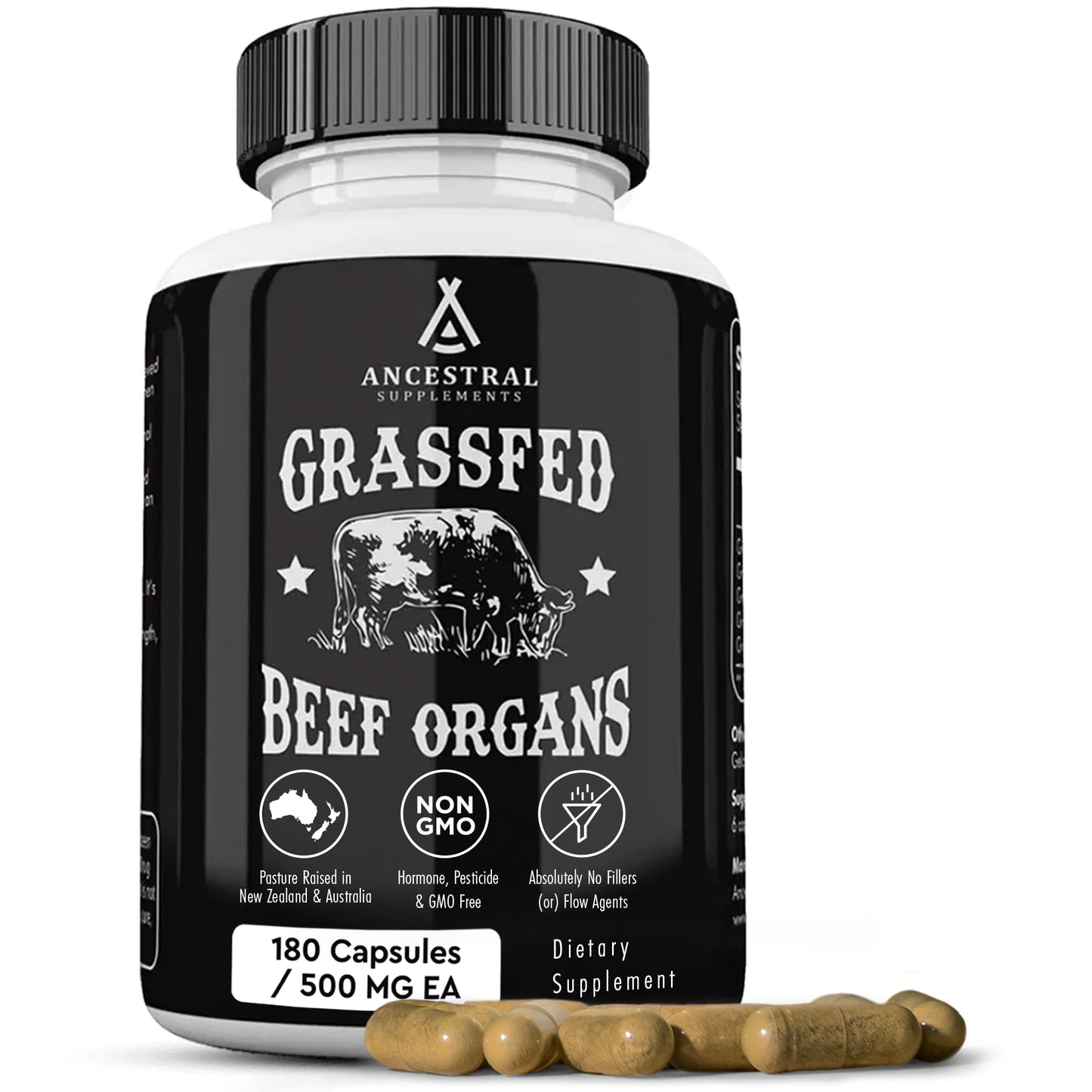 Beef Organ Supplement for Women – Supports Hormone Balance, Energy & Wellness – Grass Fed, Pasture Raised Superfood – Liver, Heart, Kidney, Bone Marrow – Collagen, CoQ10, B12 – Female Support Blend