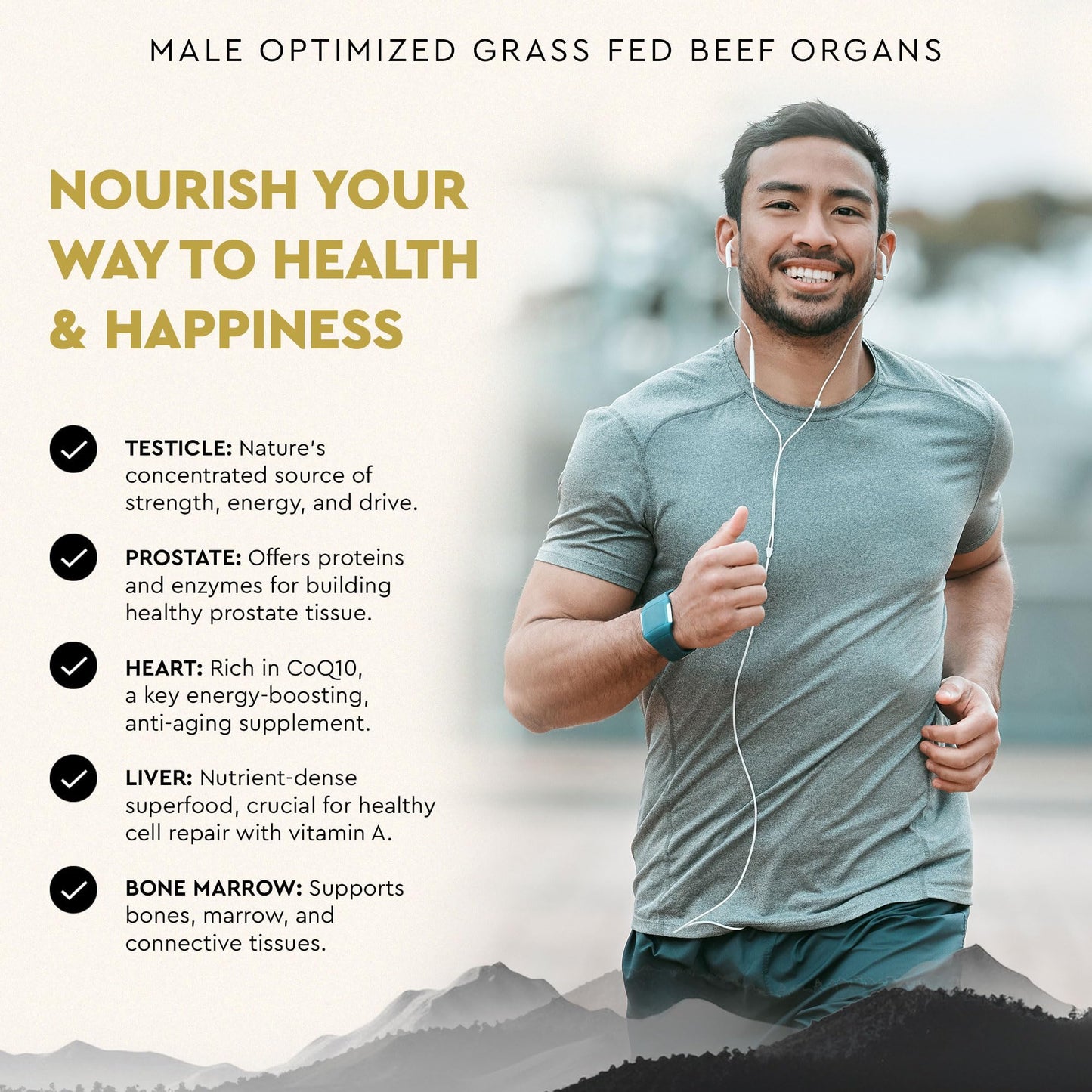 Beef Organ Supplement for Women – Supports Hormone Balance, Energy & Wellness – Grass Fed, Pasture Raised Superfood – Liver, Heart, Kidney, Bone Marrow – Collagen, CoQ10, B12 – Female Support Blend